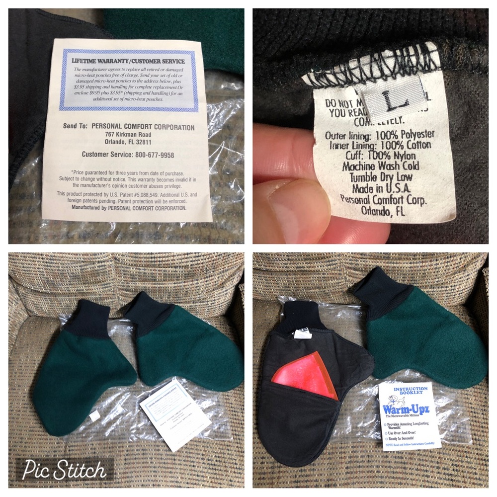 Large warming gloves vtg